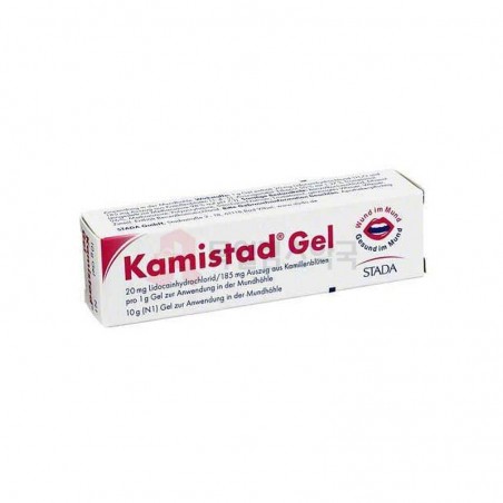 카미스타드 젤 10 g, (잇몸, 입안 통증 및 염증)